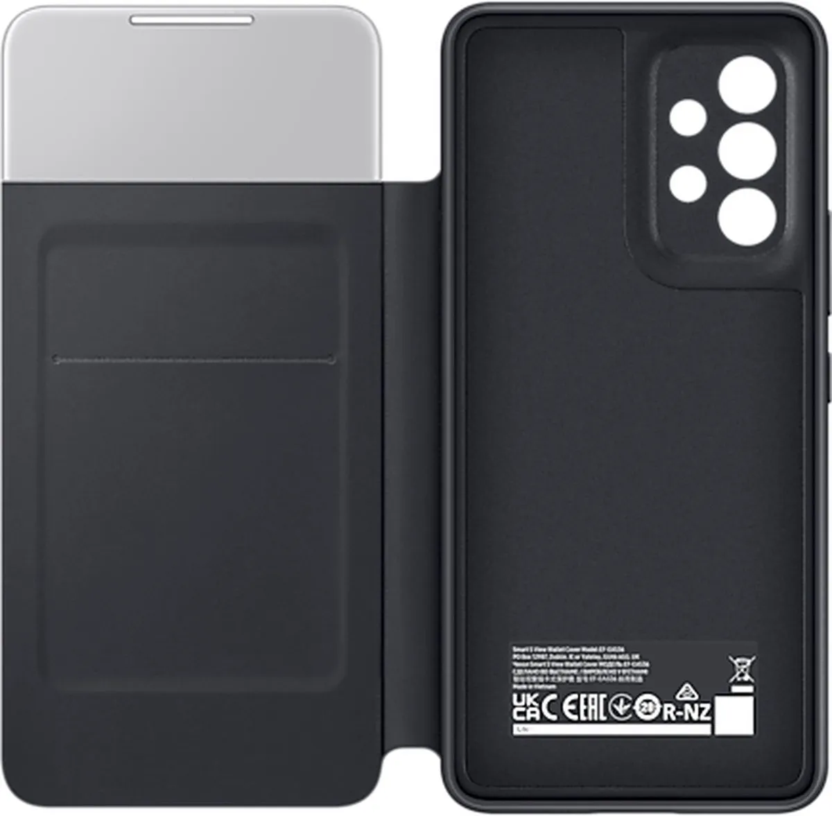 Samsung Galaxy A53 S-View Wallet Case EF-EA536PBEGWW - Zwart