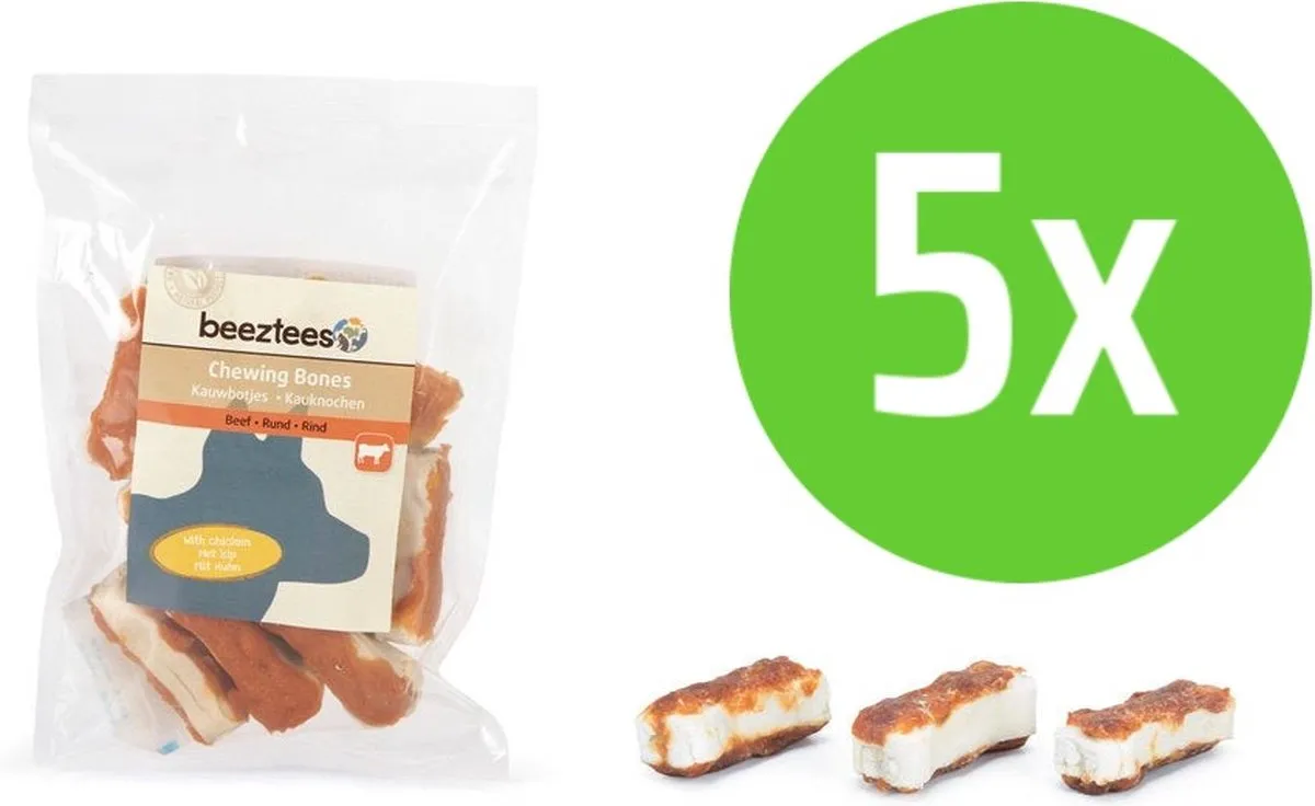 Beeztees Kauwbotjes Kip 12 Stuks