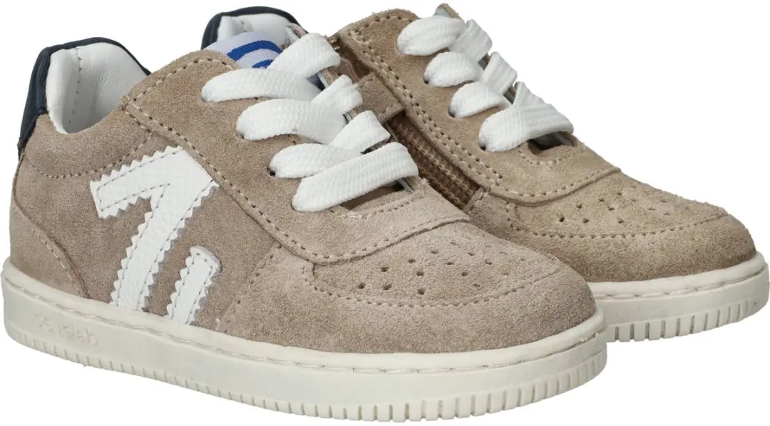Develab 44427 Lage sneakers - Wit/beige - Maat 24 - afbeelding 3 van 6