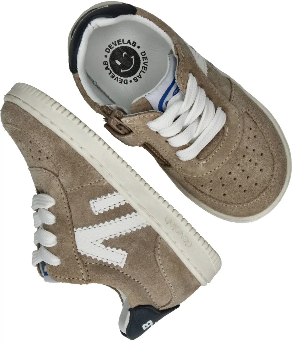 Develab 44427 Lage sneakers - Wit/beige - Maat 24 - afbeelding 4 van 6