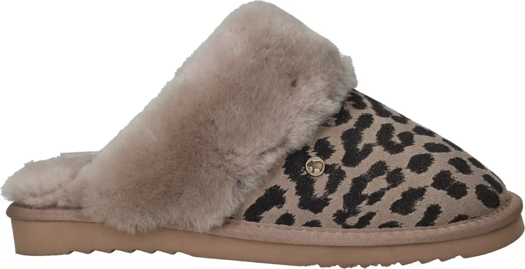 Warmbat Collie Print Panther Dames Sloffen