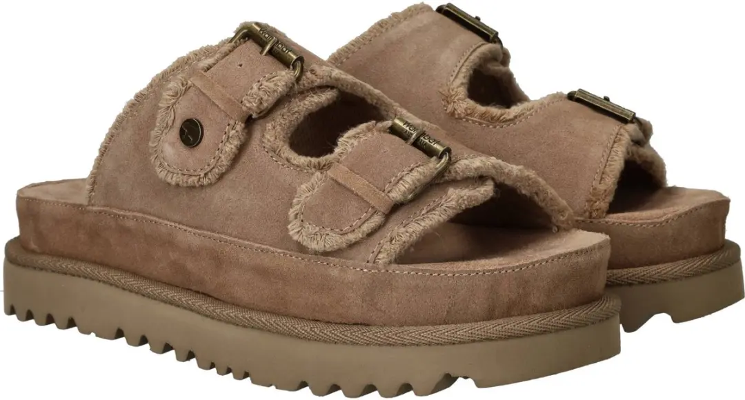 Warmbat Dysart Suede Dames Sandalen - Stone - afbeelding 4 van 6