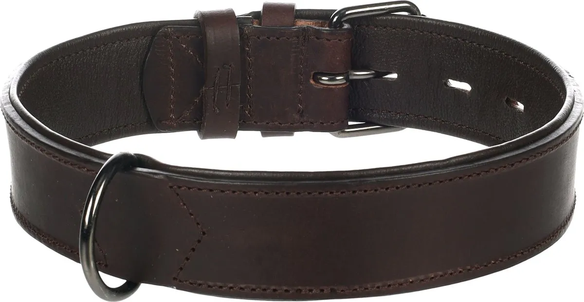 Flamingo Denver Gevoerd Halsband Bruin - L 49-58cm