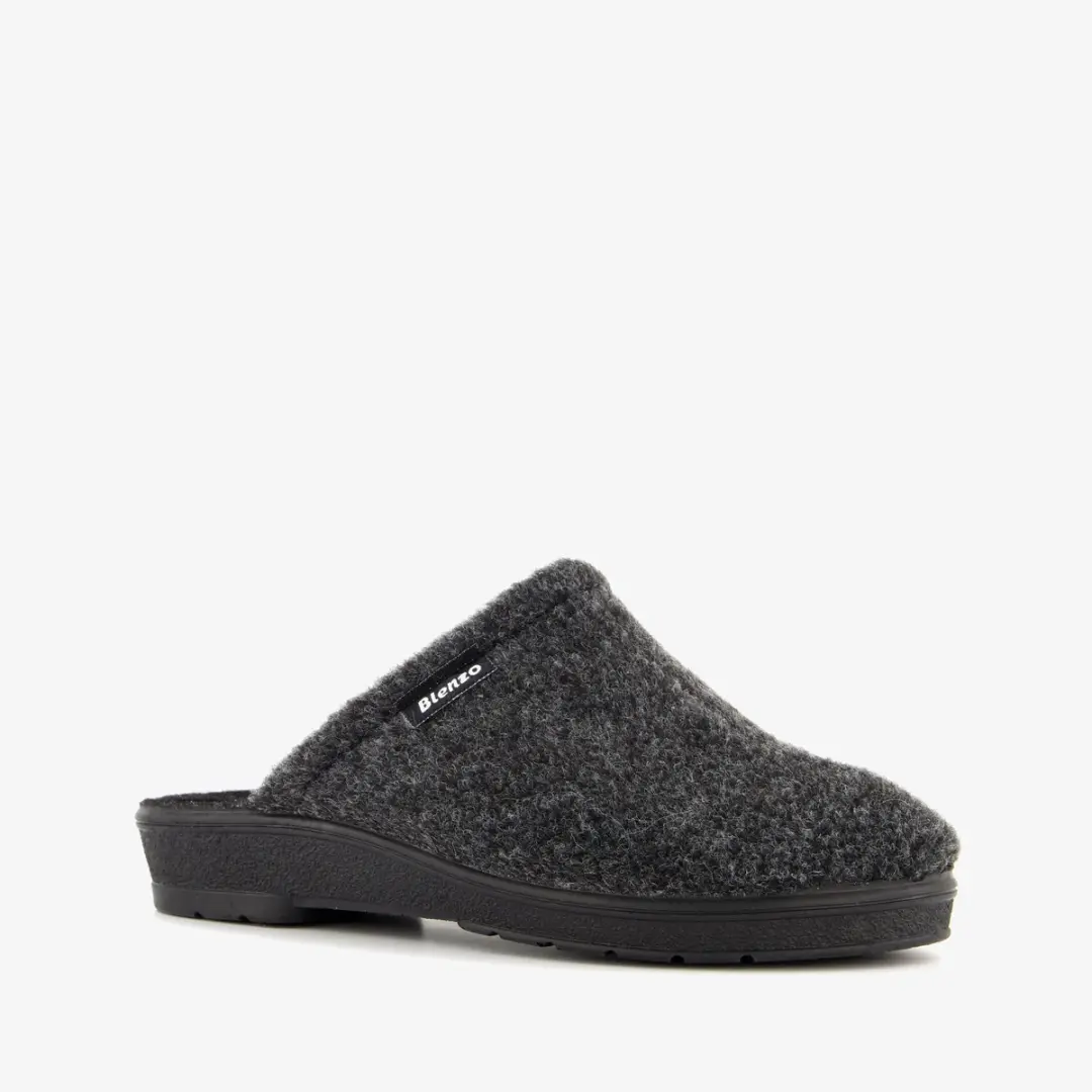 Blenzo dames instap pantoffels zwart