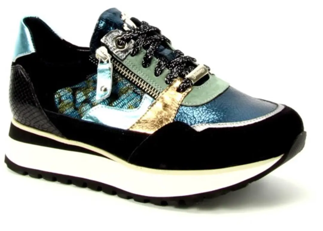 Footnotes 32.009 Wijdte K Sneakers - Petrol - afbeelding 4 van 4