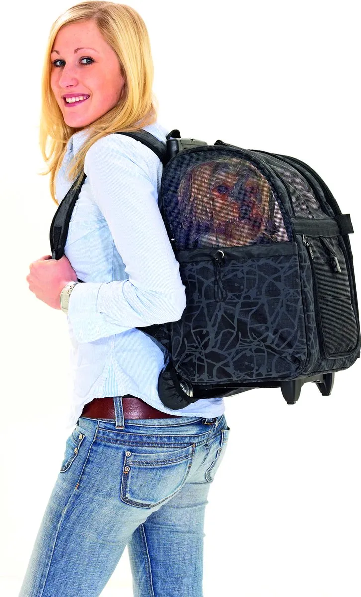 Flamingo Smart City Hondentrolley 32x29x52cm - Zwart