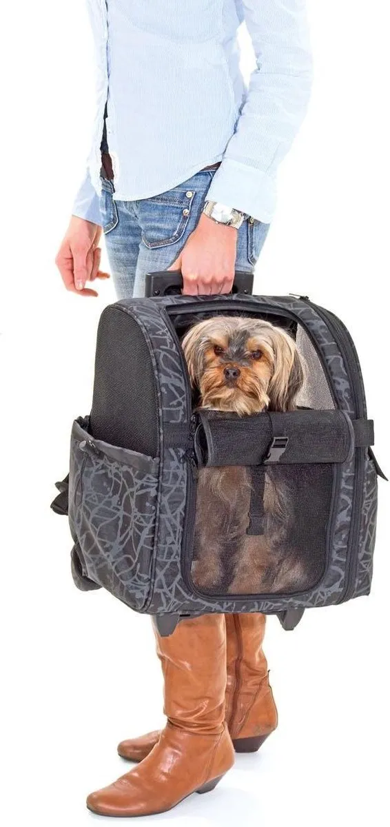 Flamingo Smart City Hondentrolley 32x29x52cm - Zwart