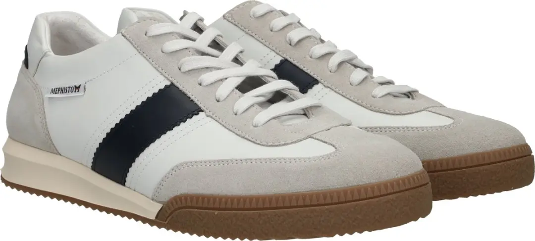 Mephisto Elyo Velsport Sneakers Wit/Beige - afbeelding 2 van 6