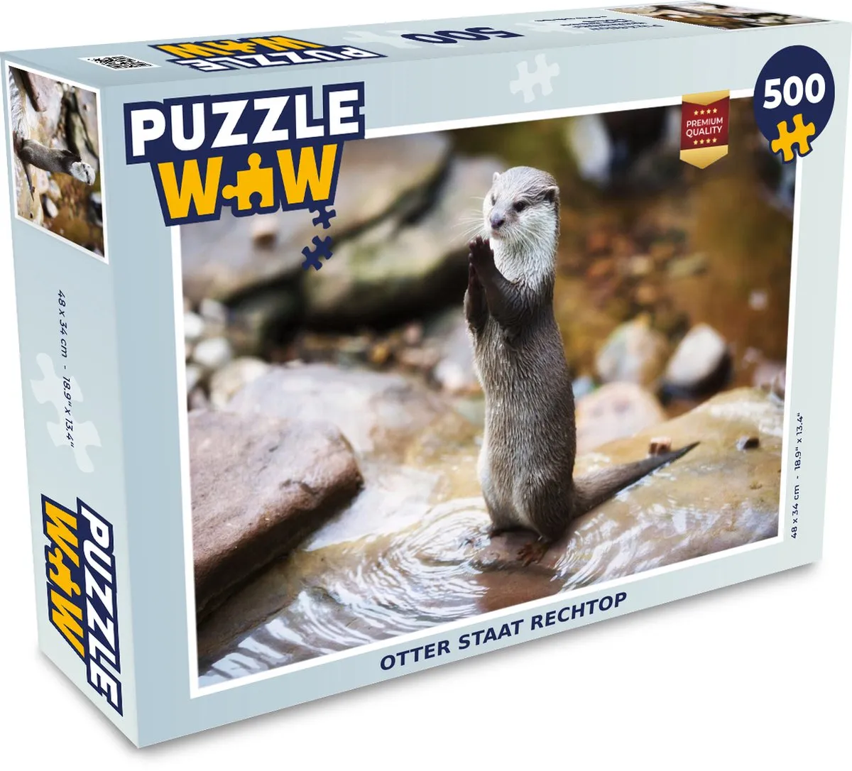PuzzleWow Otter Staat Rechtop Legpuzzel 500 Stuks