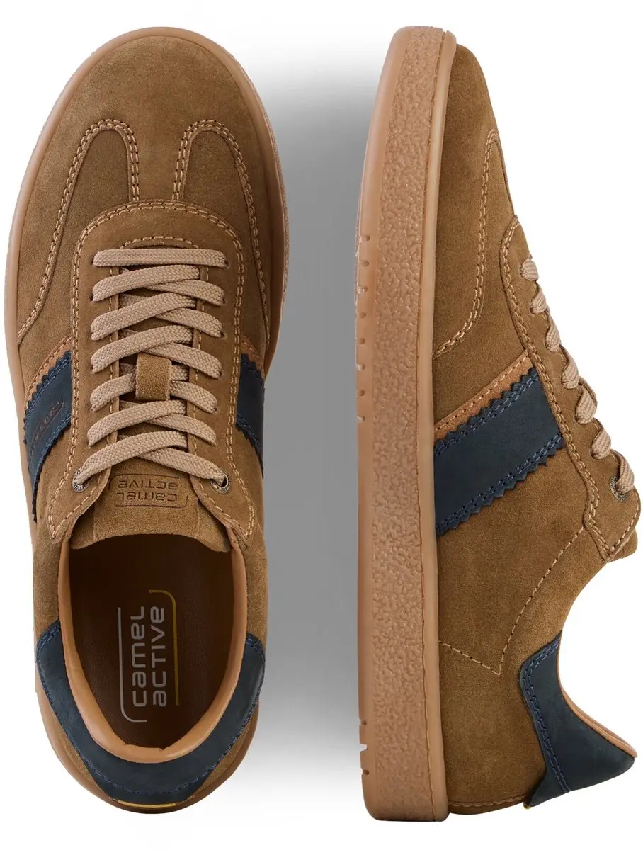 camel active Sneakers van suèdeleer