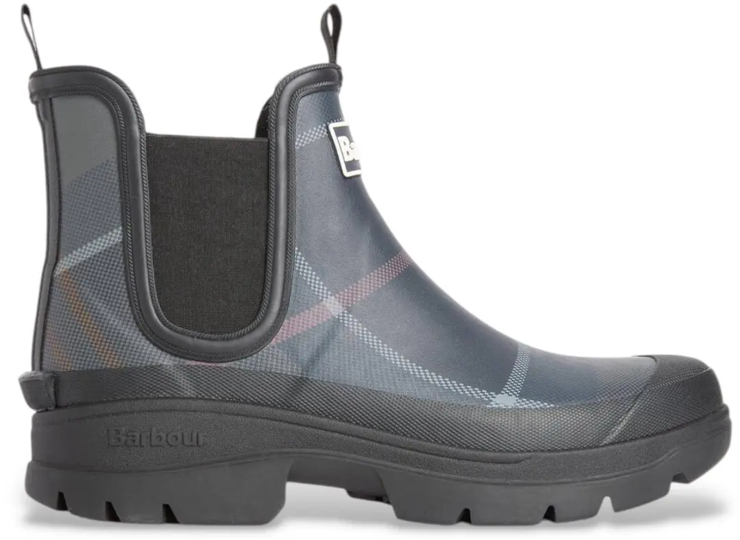 Barbour Nimbus Wellingtons Boot Classic Tartan Marineblauw