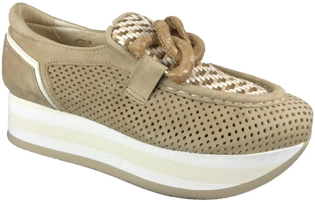 Softwaves 7.78.126 003 camel loafer voor steunzolen