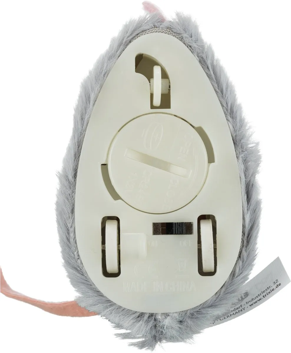 Trixie Active Mouse - 8 cm - Wit/Beige/Roz