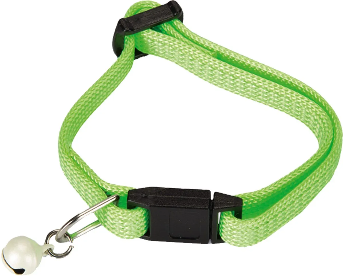Beeztees Kittenhalsband Nylon - Felgroen 16-23 cm