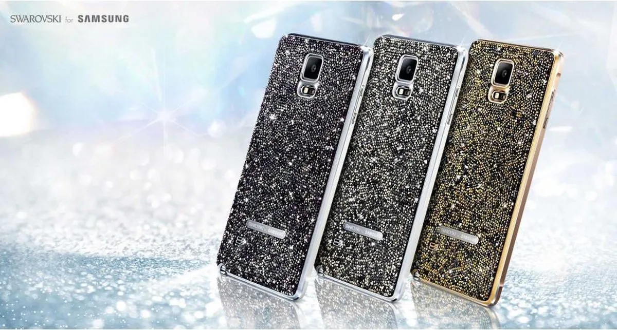 Samsung Galaxy Note4 Swarovski Back Cover - Smokey Purple EF-ON910RB