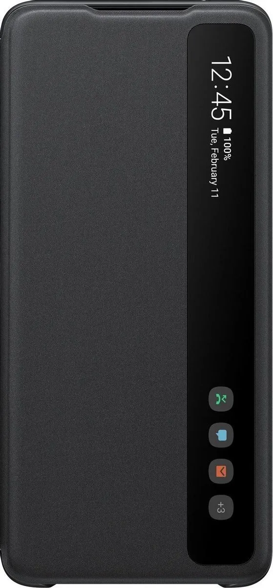 Samsung Clear View Hoesje Galaxy S20 Ultra - Zwart