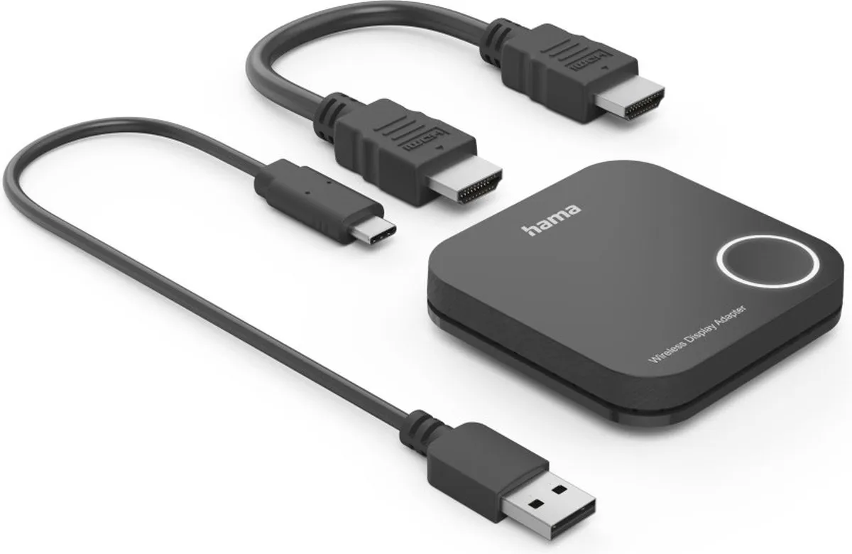 Hama 00200358 Draadloze Displayadapter HDMI - Full HD 1080p - Zwart