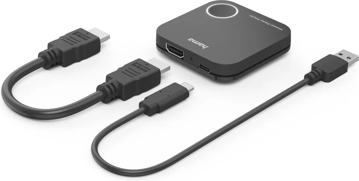 Hama 00200358 Draadloze Displayadapter HDMI - Full HD 1080p - Zwart