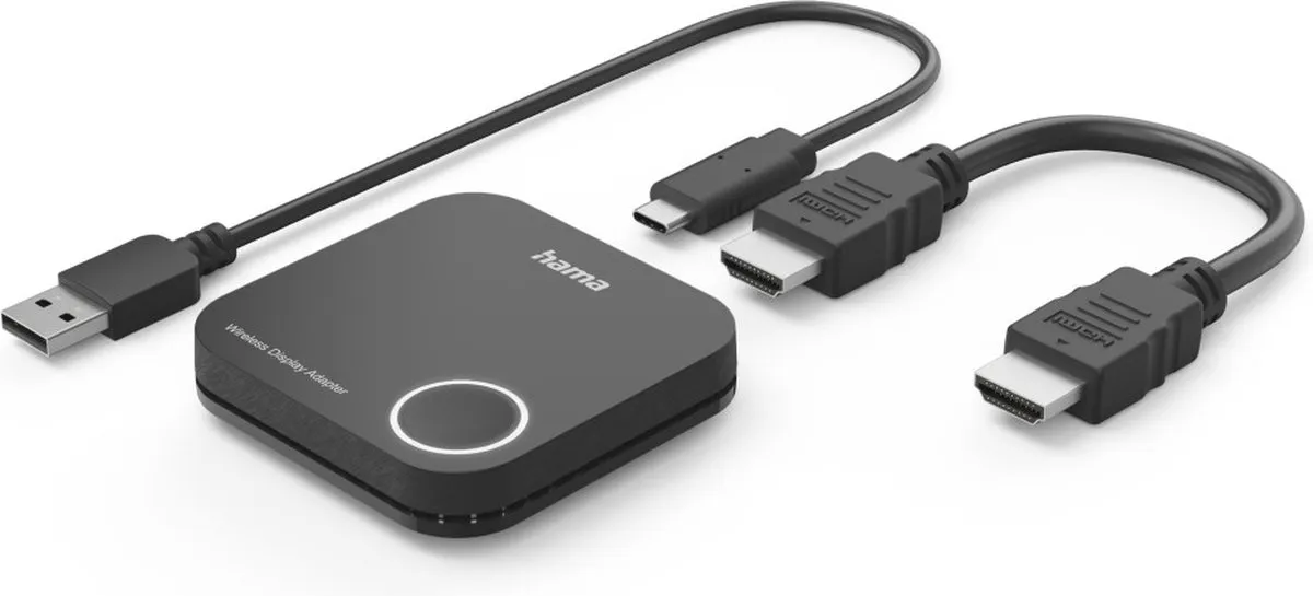 Hama 00200358 Draadloze Displayadapter HDMI - Full HD 1080p - Zwart