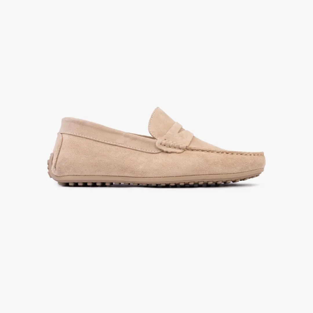 Omnio bjorn loafers heren bscuit suède