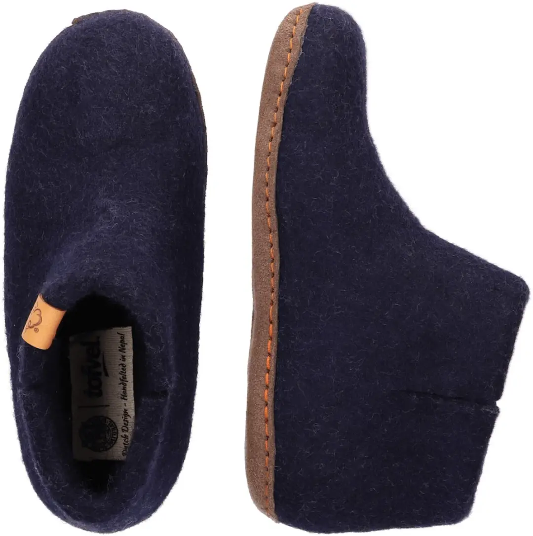Tofvel - Luna - Kinder - Pantoffels Wol - Blauw - afbeelding 2 van 2