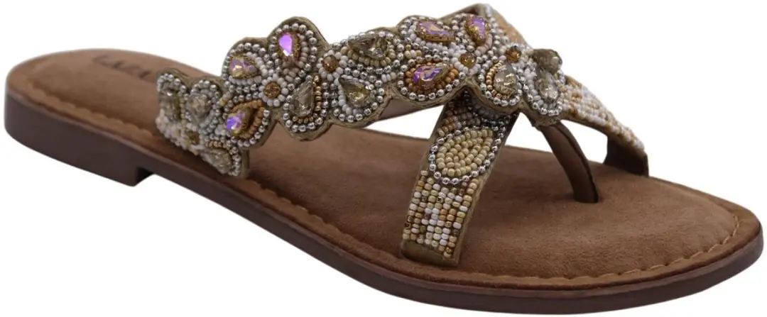 Pena Dames Slippers Leer Multi