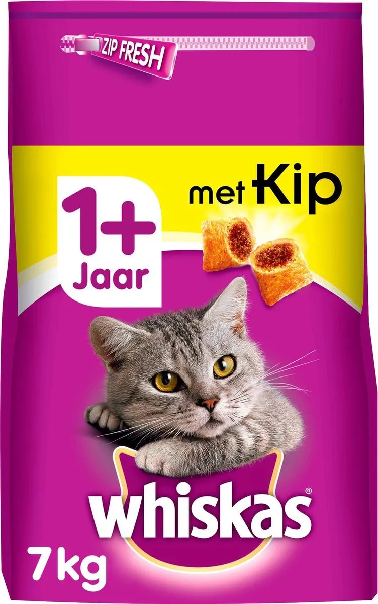 Whiskas 1+ Adult Kip Droogvoer 7kg