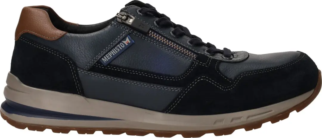 Mephisto Bradley Veterschoenen Sneakers Blauw 47