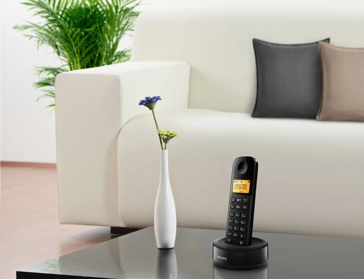 Philips D1602B/01 DECT Telefoon - 2 Handsets - Zwart