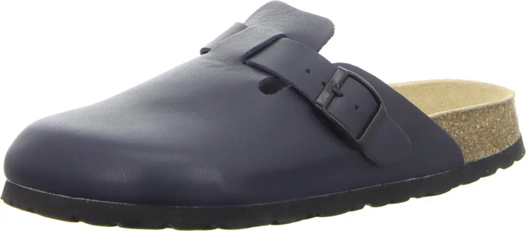 Natural Sense unisex pantoffels klomp leer blauw 1095024