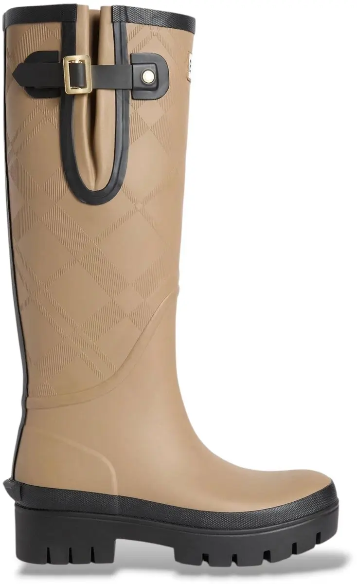 Barbour Leighton Tartan Wellingtons laarzen legergroen