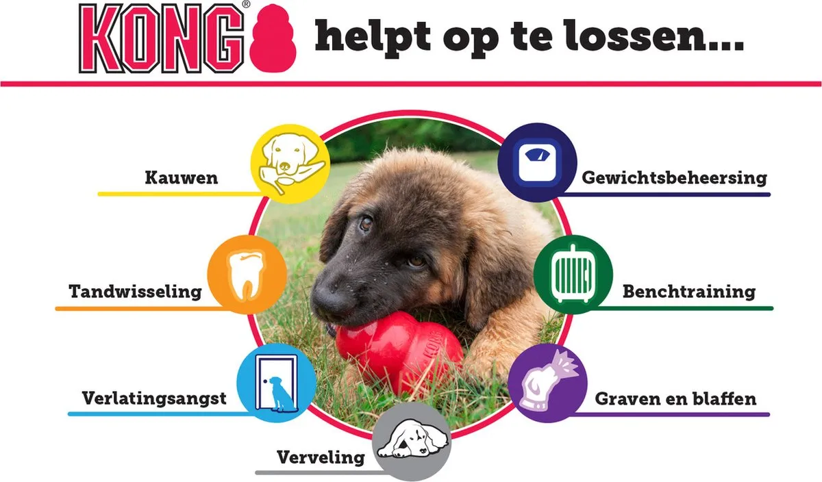 KONG Extreme Honden Speelgoed M - Zwart - 5-15 kg