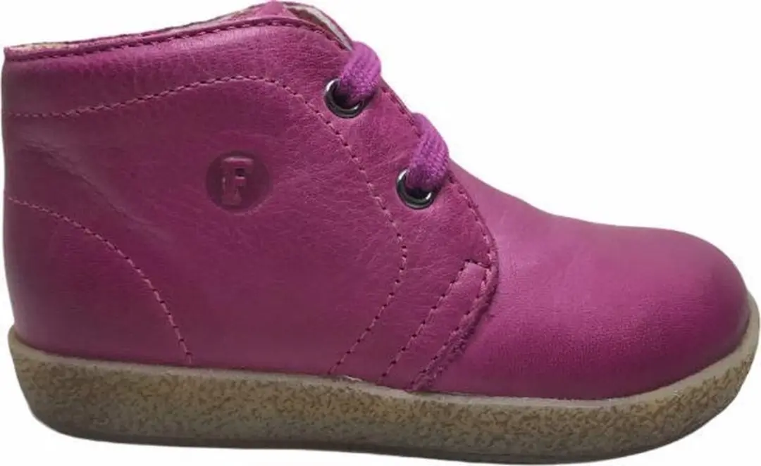 Falcotto effen lederen veter schoenen 1195 fuxia mt 22