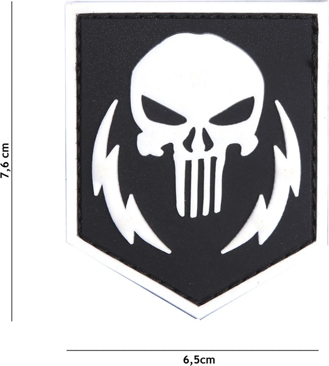 101 Inc Embleem 3D PVC Punisher Thunder Strokes