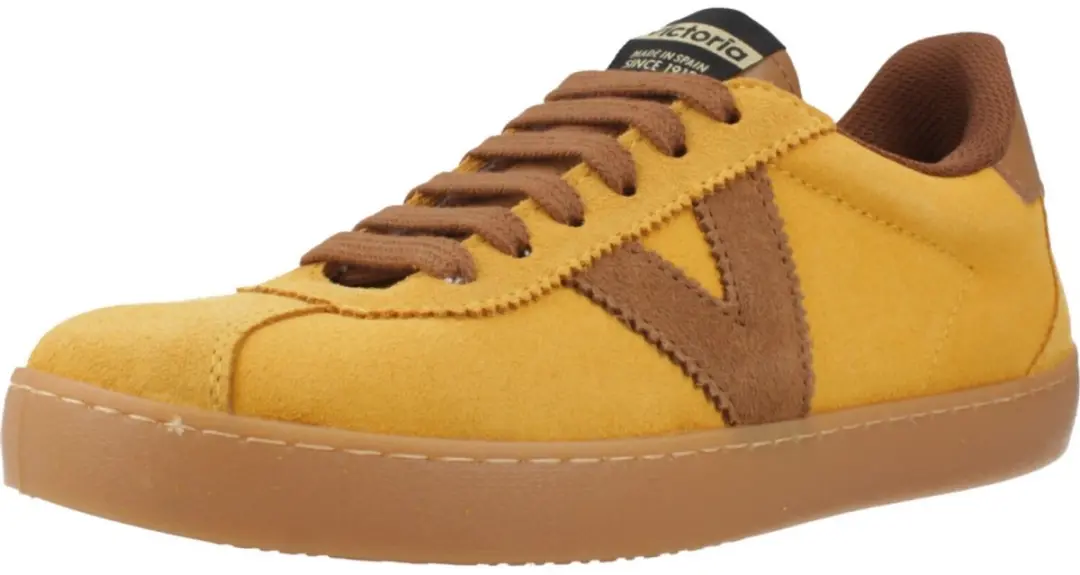Victoria Berlín Retro leren sneakers - Geel 36 - afbeelding 3 van 4