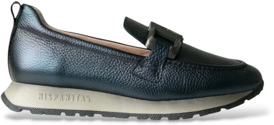 Hispanitas Kansas I25 blauwe leren mocassins