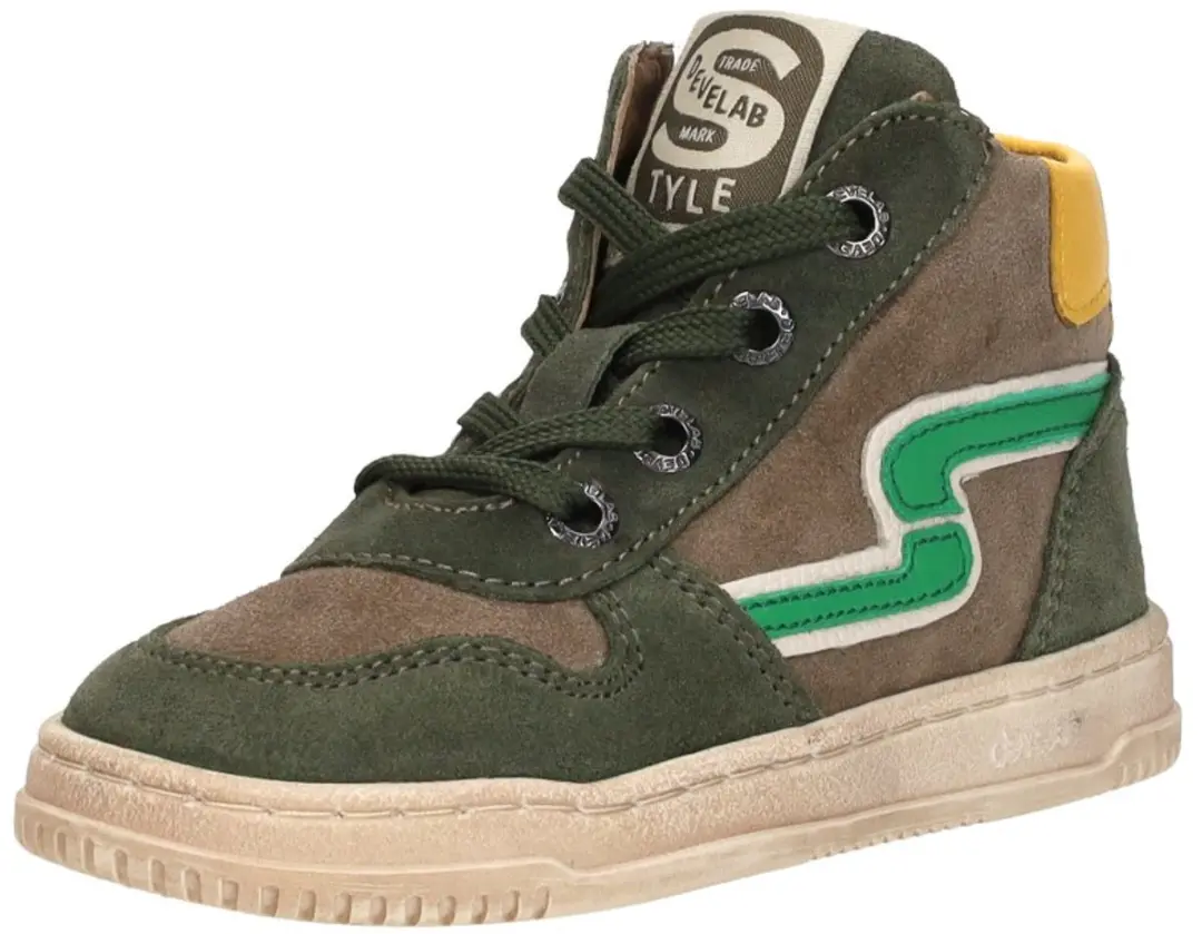 Develab 44413 Veterschoenen Hoog - Groen 27 - afbeelding 4 van 6