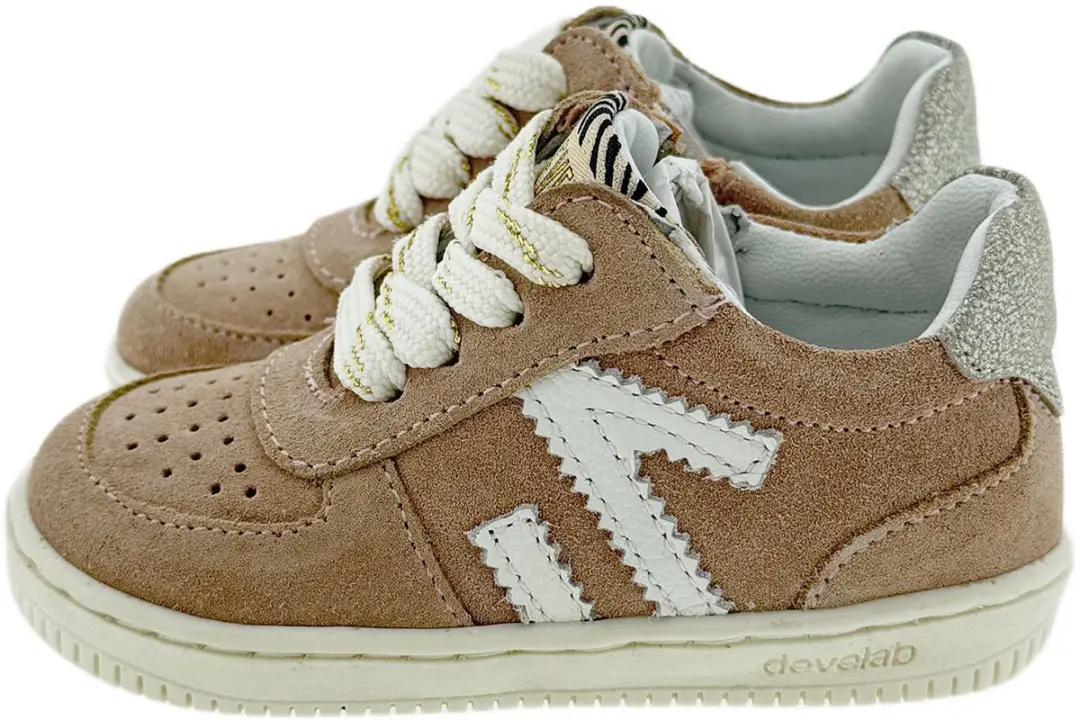 Develab 44430 Lage Veterschoenen Wit/beige - afbeelding 2 van 6