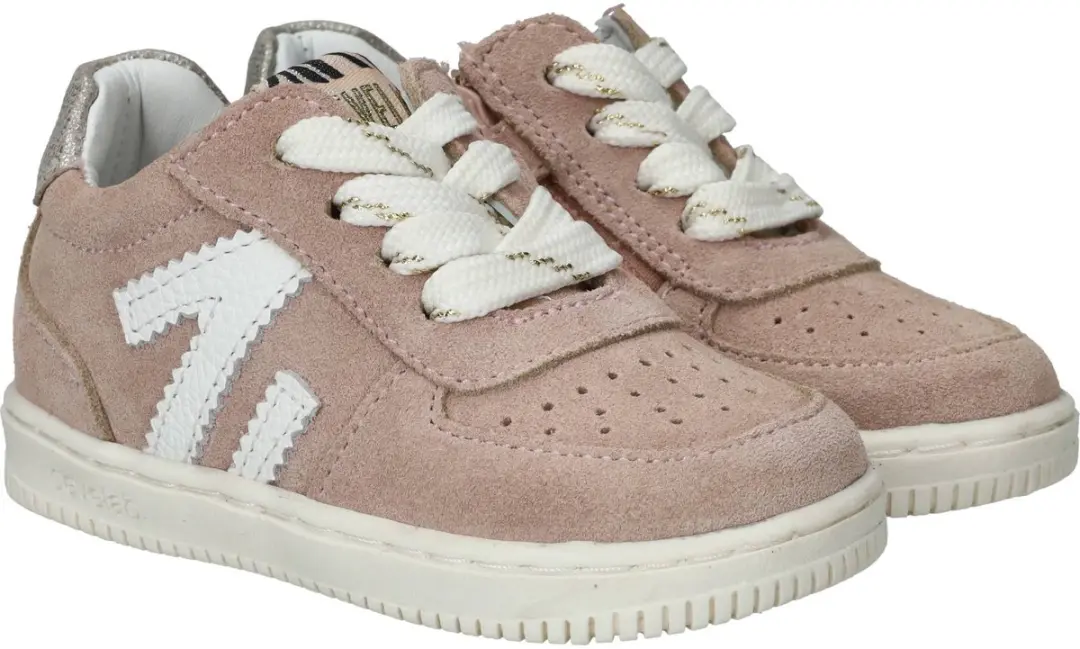 Develab 44430 Lage Veterschoenen Wit/beige - afbeelding 3 van 6