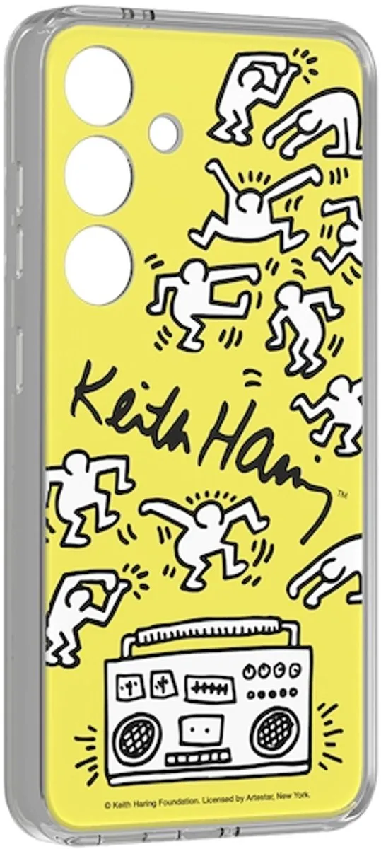 Samsung Keith Haring Dance Plate Galaxy S24 - Geel