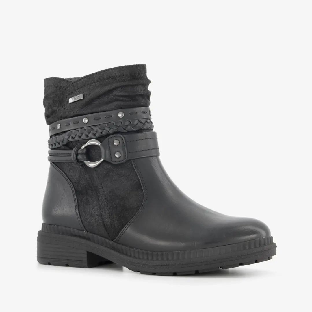 Jana dames boots met H leest zwart
