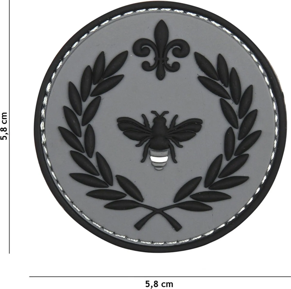 101 Inc Embleem 3D Napoleon Bij Grijs