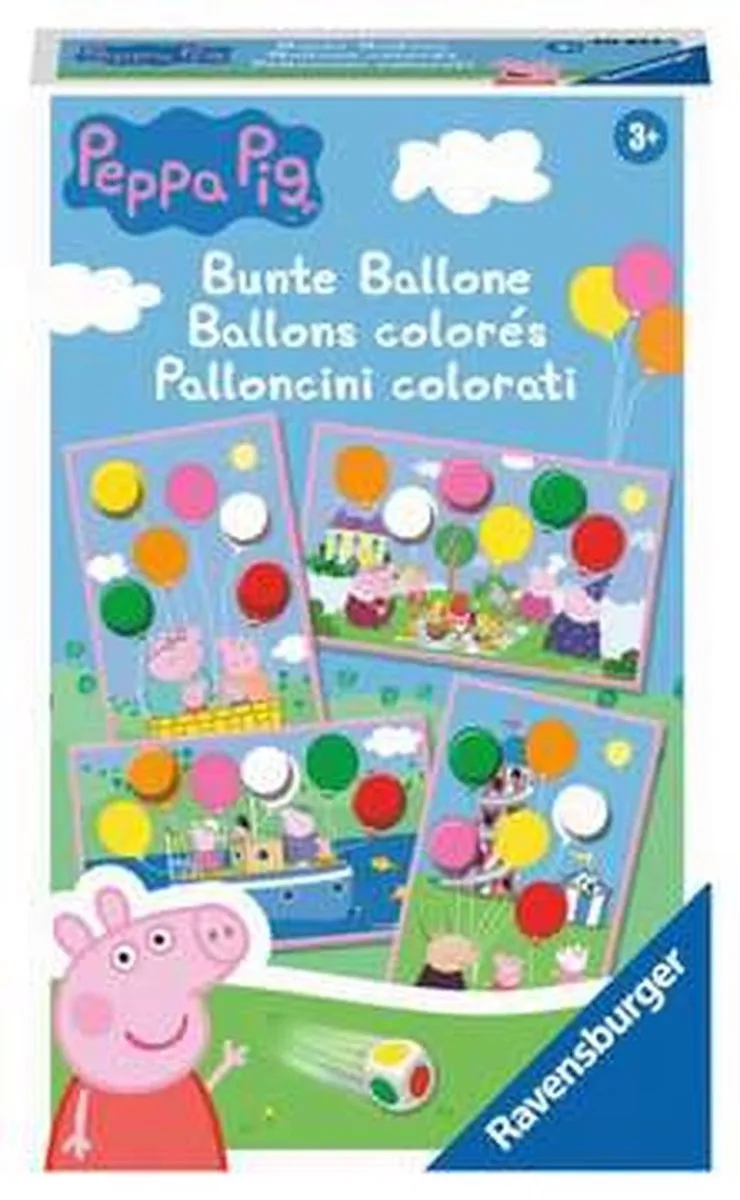 Ravensburger Peppa Pig Bunte Ballone 20853 Kleurendobbelspel