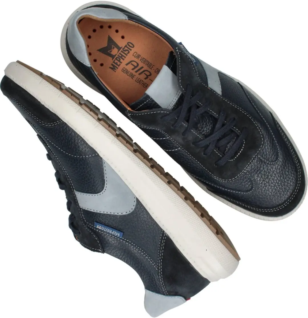 Mephisto Jenaro Sneakers - Heren - Blauw - Maat:43½ - afbeelding 4 van 6