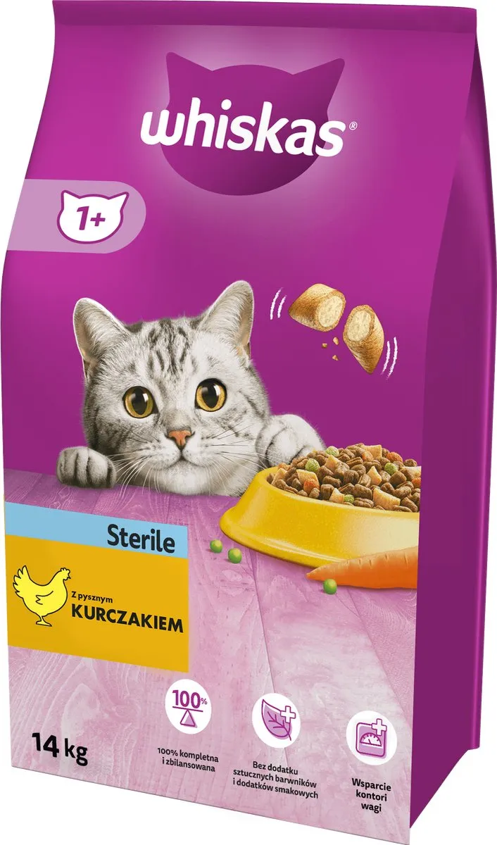 Whiskas Steriliseren Droogvoer 14kg