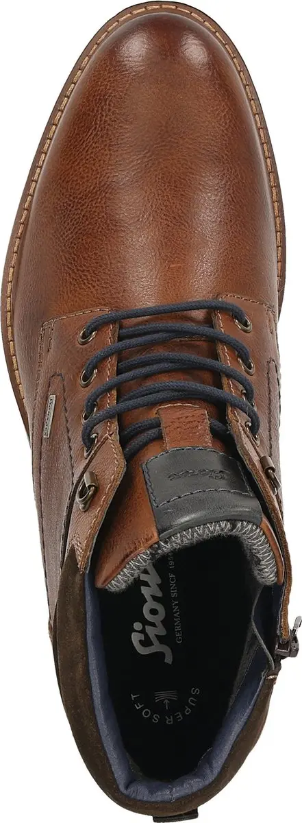 Sioux ROSTOLO-701-TEX Veterschoenen Cognac - afbeelding 3 van 6