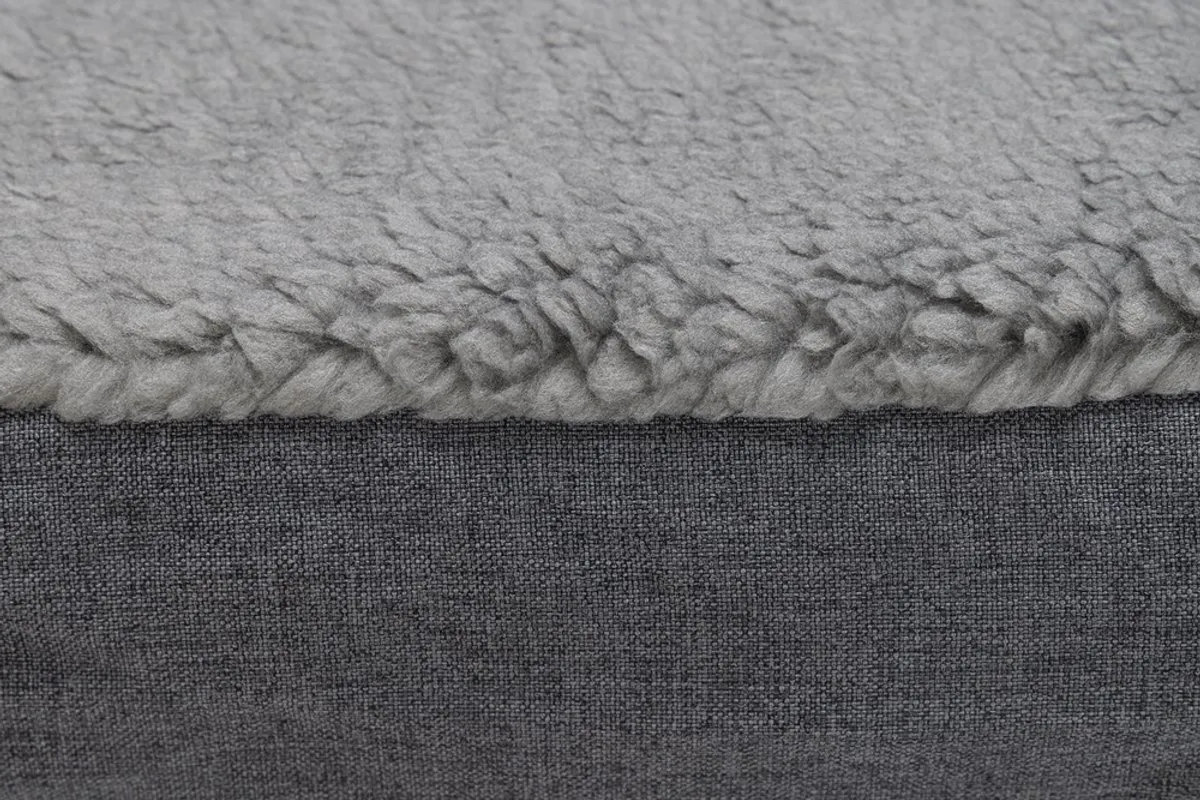Beeztees Memory Foam Zira Hondenkussen - 100x70x9cm Grijs