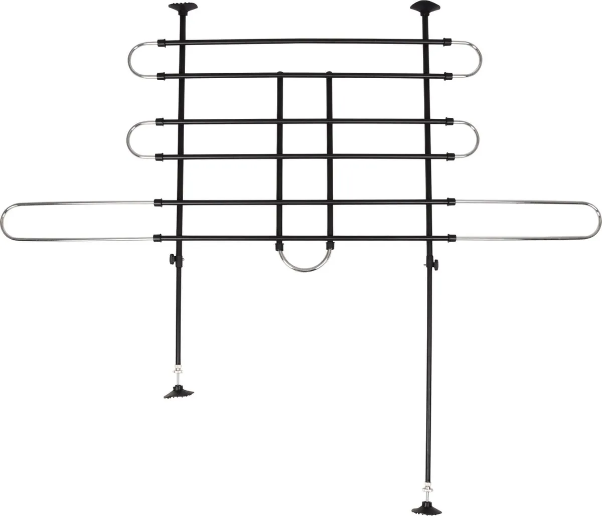 Flamingo Tara Autoveiligheidsrek - 100-160cm x 75-130cm - Zwart