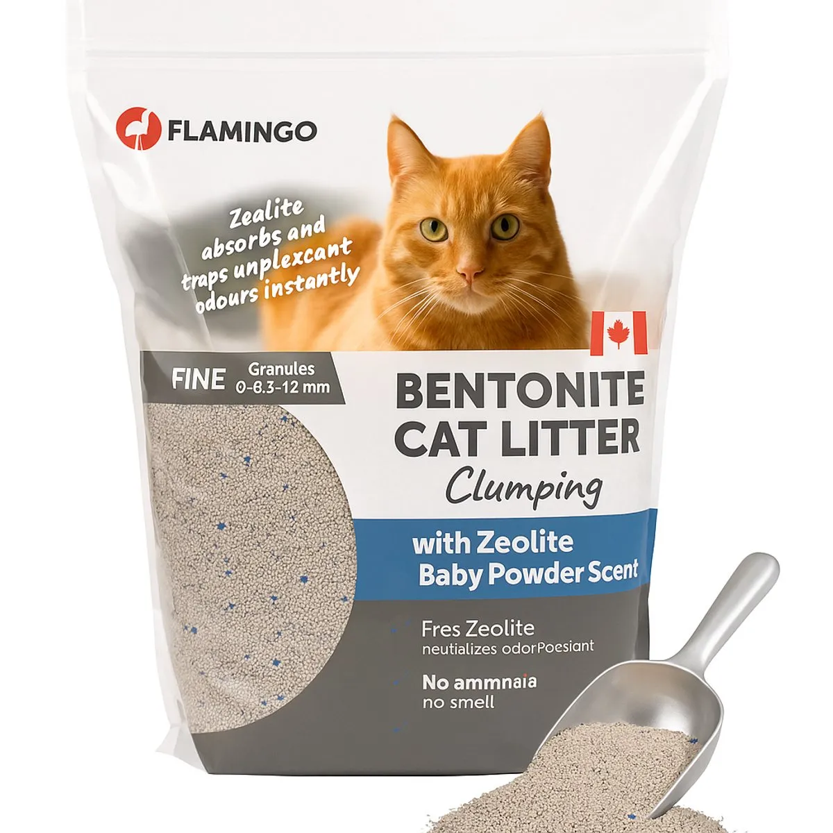 Flamingo Premium Kattenbakvulling Babypoedergeur 12kg