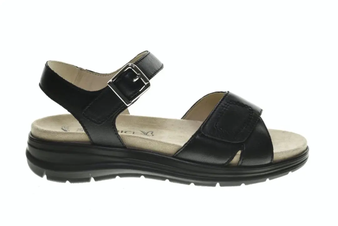 Zwarte Comfortsandaal Caprice maat 39
